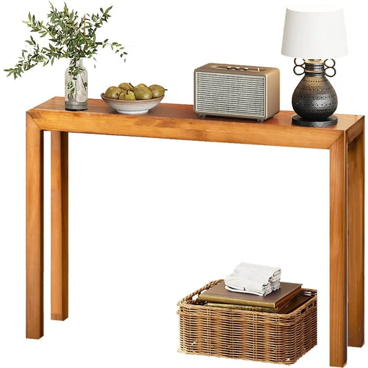 Solid Wood Console Table For Entryway And Living Room