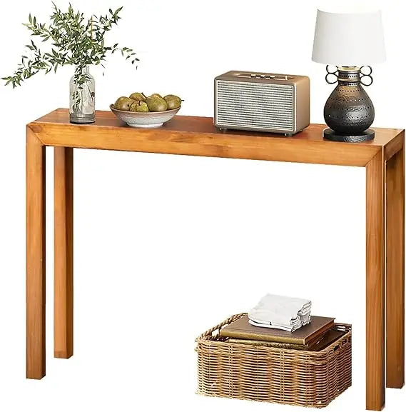 Solid Wood Console Table For Entryway And Living Room