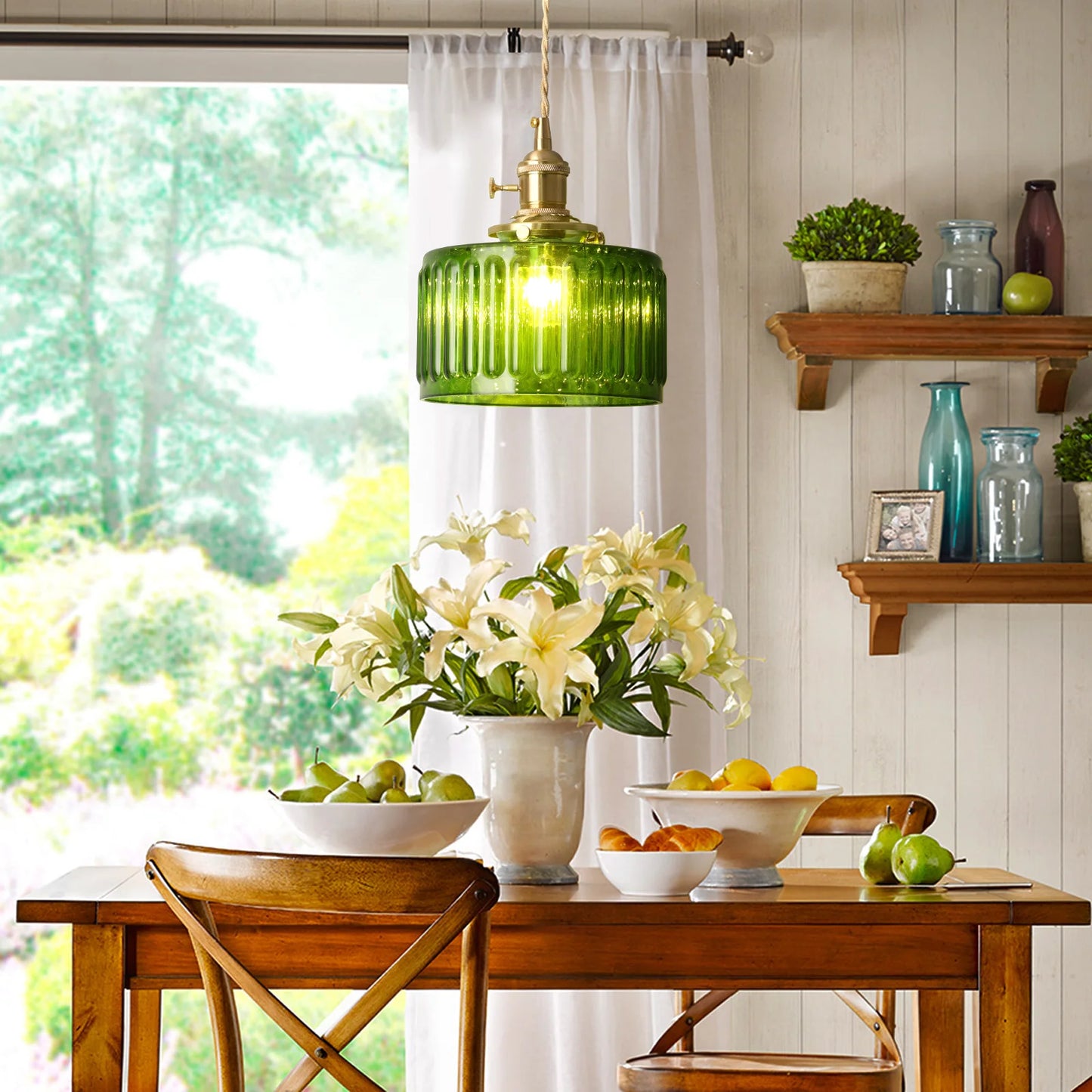 VETRULUS Crystal Pendant Light Chandelier Modern Hanging Lamp