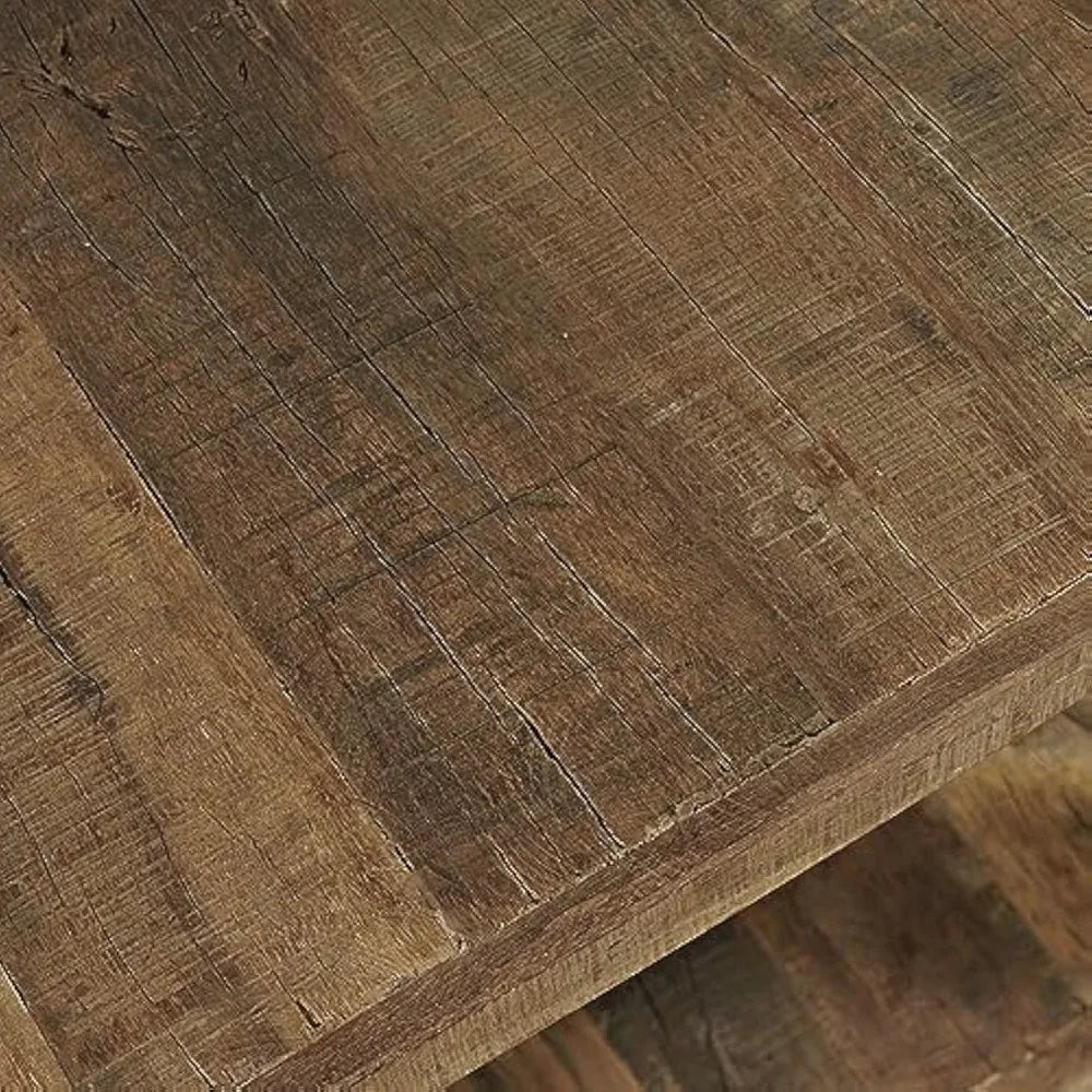 Jofran Reclamation Rustic End Table With Storage Shelf