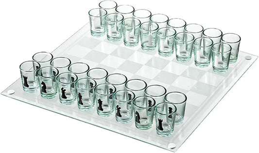 XMSJ Shot Glass Chess Set Drinking Game For Adults