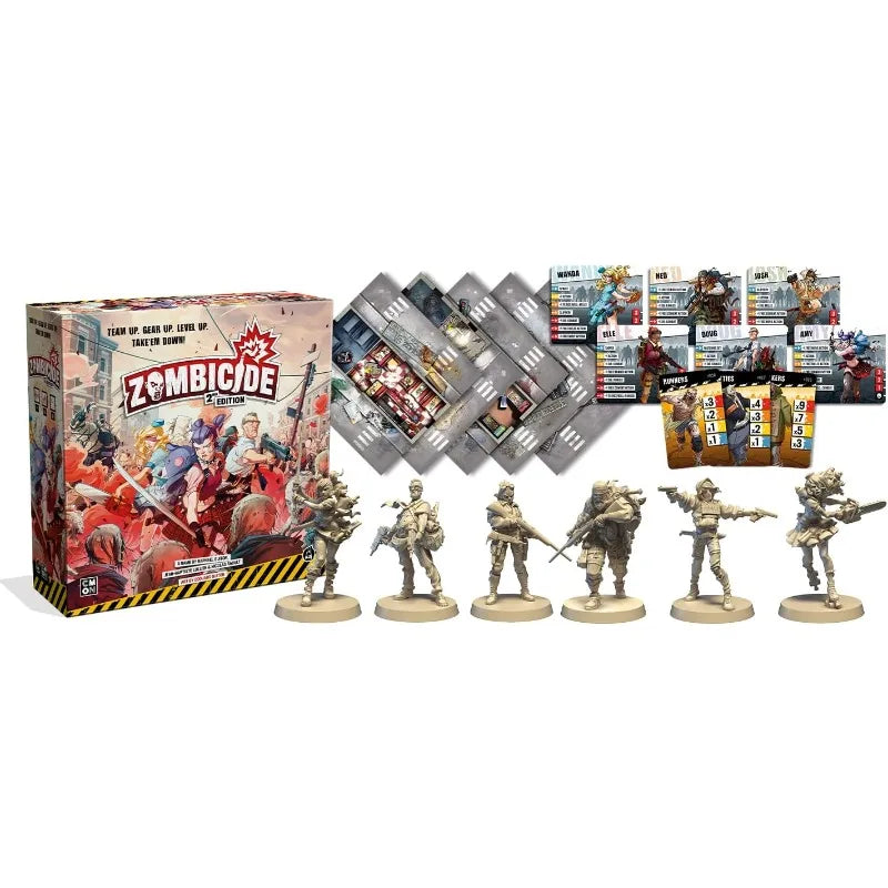 YTYIN Zombicide Second Edition Strategy Board Game Cooperative Play