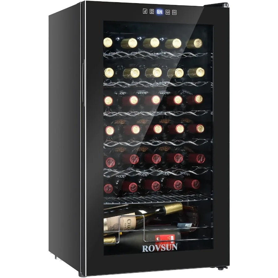 XMSJ Freestanding Compressor Wine Cooler With Digital Temperature Control