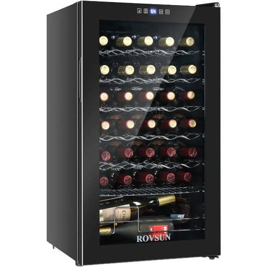 XMSJ Freestanding Compressor Wine Cooler With Digital Temperature Control