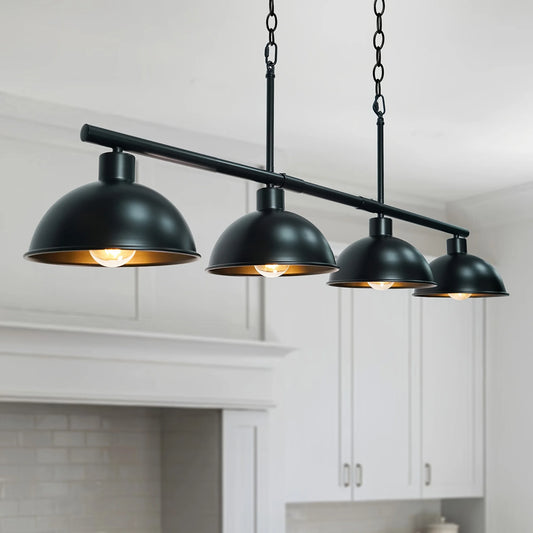 Four Light Pendant Fixture E26 Base For Kitchen Island