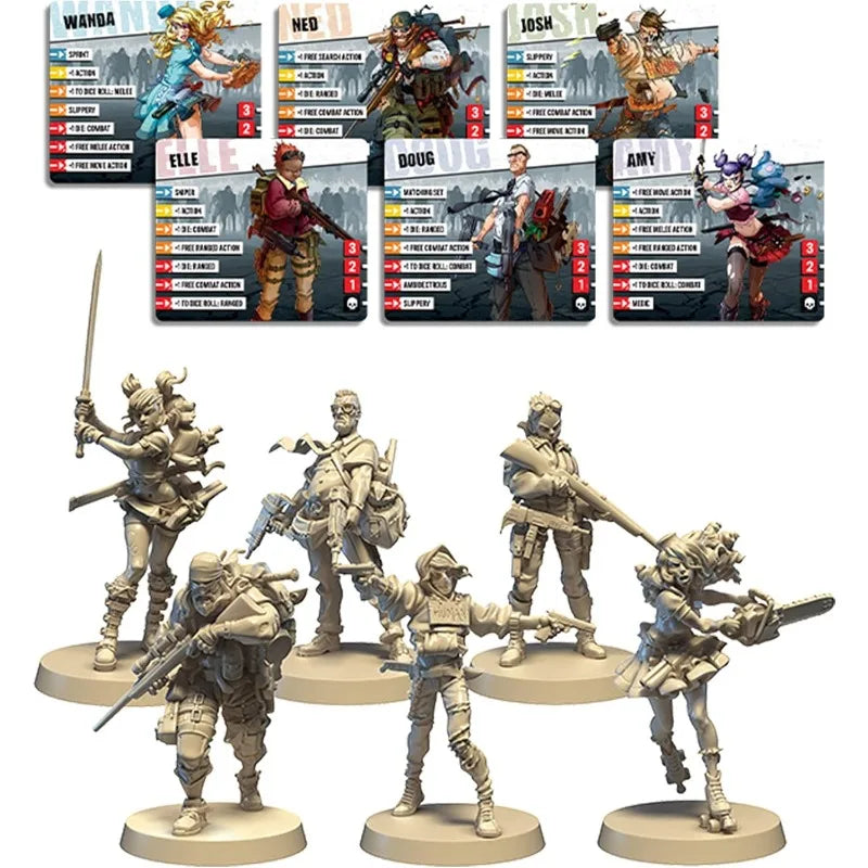 YTYIN Zombicide Second Edition Strategy Board Game Cooperative Play